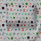 Minecraft Creeper Twin Comforter Set 4 Piece Kids Bedding for Boys, Multi - Image 6