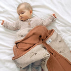 lulumoon Muslin Baby Blanket Neutral: Cotton Toddler Blanket for Daycare - Image 2