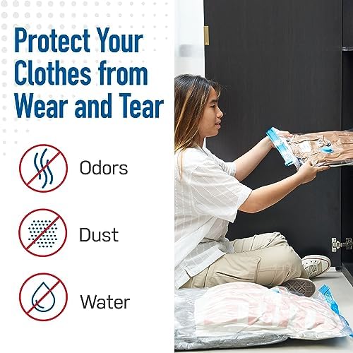 Spacesaver Vacuum Storage Bags with Hand Pump, Variety, 10 Pack - Image 6
