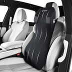 FLORICH Lumbar Support with Car Headrest Pillow 2-in-1 Memory Foam Car Seat Headrest & Lumbar Cushion Ergonomic Back Support Pillow Seat Cushion for Car Seat Driving Neck Back Pain Relief, Black by FLORICH