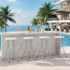 GYMAX Folding Stool, 28in Barstool with Handle 550lbs Free Assembly - Image 7