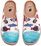 UIN Slipper Woman Travel Art Painted Shoes Wide Toe Casual Home Slip On Mules Malaga - Image 5