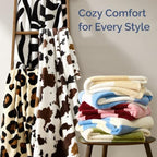 Zebra Print Blanket Kids Size - Flannel Fleece Luxury Kids Blanket - Image 7