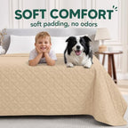 PAWFINITY Waterproof Bed Cover for Dogs, Pet Blanket for Mattress Washable - Image 4