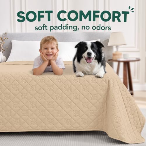 PAWFINITY Waterproof Bed Cover for Dogs, Pet Blanket for Mattress Washable - Image 4