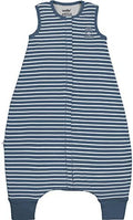Woolino 4 Season Baby Sleep Bag with feet, Australian Merino Wool and Organic Cotton, 6-18 Months, Navy Blue by Woolino