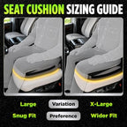 Truckules Large Big Rig Truck Seat Cushion, Black, Thick Memory Foam - Image 4