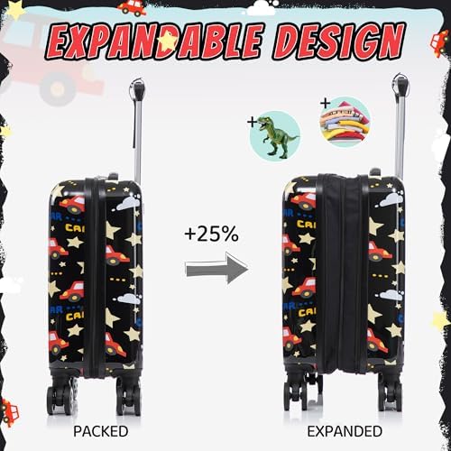 16’’ Kid’s Luggage Set with Spinner Wheels, Hardside with Suitcases,6 Piece - Image 3