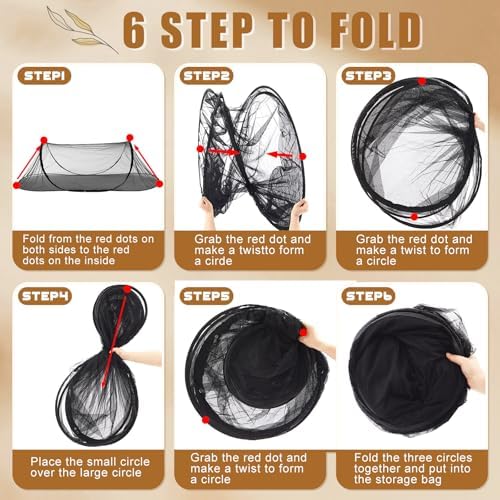 1 Pcs Mosquito Netting for Camping Bed 78 * 31 * 22 Inch, Black - Image 3