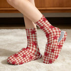 Fuzzy Slipper with Socks for Women Slip On House Slipper and Socks Set Cozy Fuzzy Slippers for Indoor - Image 2
