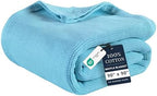 LANE LINEN Queen Blanket for Bed, 100% Cotton Waffle Weave - Sky Blue by LaneLinen