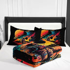 Nttopship Exploring Space Comforter Set Full Size for Adults 3Pcs,Astronaut Exploration Theme Bedding Set Soft Warm for All Season Room Decor with 1 Comforter and 2 Pillow Case - Image 3