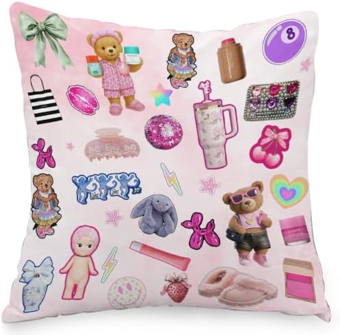 Gilbins Camp Bunk Kids Autograph Pillows A Great Pre-Camp Gift for Boys Or Girls Camp Retro (Mix Icons) by GILBIN