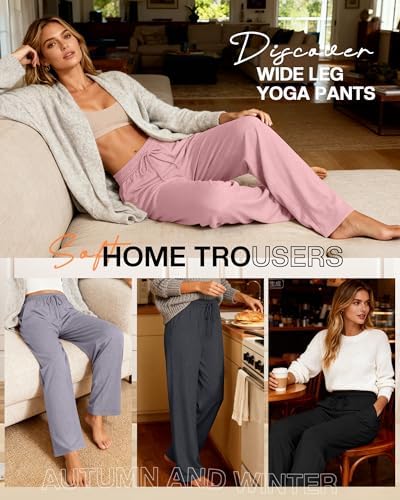 4 Pack Women Lounge Comfy Pants Lightweight Sweatpant - Image 2