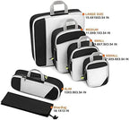 6-piece Travel Packaging Cube Storage Bag Compressed Luggage Set - Image 2