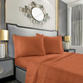 Mocassi Queen Sheet Set - Luxury Hotel 1800 Premier Bedding Sheets & Pillowcases - Ultra Soft Breathable & Cooling Bed Sheets - Deep Pocket - Wrinkle Resistant - 4 Piece - Queen, Coral by MocassiLuxuryBedding