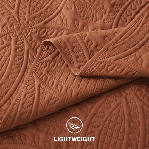 Love's cabin Quilts for Queen Bedspreads, 7 Pieces Bed in a Bag, Umber - Image 7