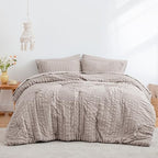 Seersucker Burlwood King Size Comforter Set, 7-Piece Bed in a Bag - Image 2