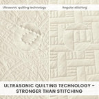 Love's cabin Quilts for Queen Bedspreads, 7 Pieces Bed in a Bag, Beige - Image 3