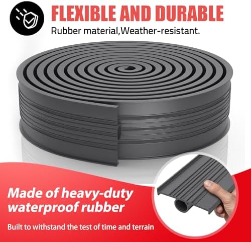 Jin&Bao Garage Door Bottom Rubber Seal 5/16" T-End 10FT & 2 End Plugs Gray - Image 2