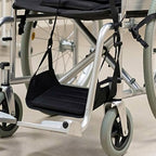 2 Sets Adjustable Wheelchair Footrest Hammock with Bag, Black - Image 7