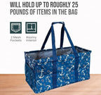 Extra Large Utility Tote Bag - Oversized Collapsible Beach Bag - Anchor - Image 5