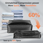 29L Travel Vacuum Bags with Wireless Pump, IP67 Waterproof, Tear-Resistant Vacuum Packing Cubes, Reusable Compression Bags for Travel, Hiking & Camping, Suitcase, Home Storage (2 Pack+Pump) - Image 3