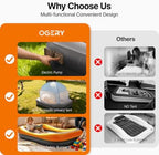 OGERY Inflatable Toddler Travel Bed with Tent, Rechargeable Pump - Image 4