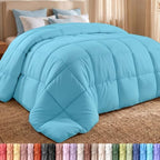 Utopia Bedding Comforter King Size, Duvet Insert, Aqua, 90 x 102 Inches by UTOPIABEDDING