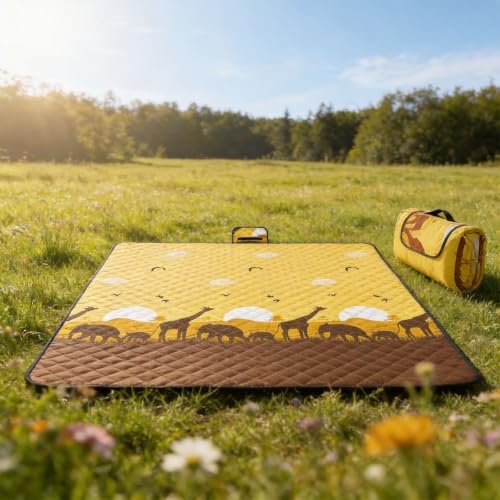 Quilted Picnic Blanket for Yard Seating, Type 4 - Image 5