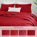 Whale Flotilla Soft Cal King Quilt Set 3-Pieces Lightweight Bedspread - Image 4