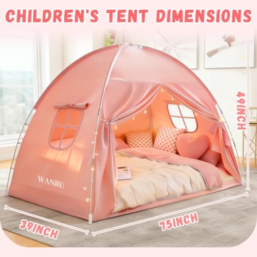 Bed Tent Twin and Full for Kids, Canopy Privacy Sleep Tent Indoor Bunk - Image 2