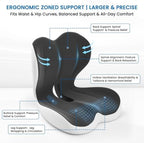 Car Seat Cushion Reducing Sciatica Pressure, Back & Tailbone Comfort - Image 5