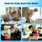 2026Upgraded 3-in-1 Lumbar Support Pillow, Triple Fusion Lower Back Massager with Heat Vibration & Stretching, Ergonomic Waist Cushion for Home Office Car Bed Travel,Gray - Image 5
