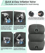 Inflatable Travel Foot Rest Pillow, Kids Airplane Bed, Adjustable 3 Layers Height Leg Rest Pillow, Adults Travel Essentials Great for Airplane, Office, Home, Trains, Cars - Image 6