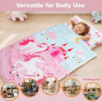 Unicorn Nap Mat for Toddlers Girls, Kids Sleeping Bag - Image 3
