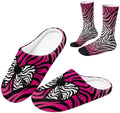 Fuzzy Slipper with Socks for Women Slip On House Slipper and Socks Set Cozy Fuzzy Slippers for Indoor by Baxinh