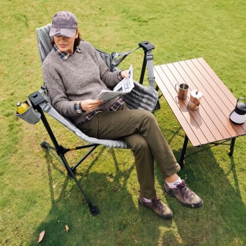 Portal Hammock Camping Chair,Adjustable Recline Backrest,Grey - Image 2