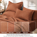 Love's cabin Quilts for Queen Bedspreads, 7 Pieces Bed in a Bag, Umber - Image 6