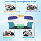 SAHEYER CPAP Pillow for Side Sleeping, CPAP Nasal Pillows for All CPAP Masks Users to Reduce Air Leaks Masks Pressure, Neck Support Pillows for Sleeping for Neck Pain Relief - Image 3
