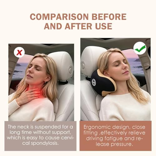 Really Helpful Car Headrest Pillow, Car Neck Pillow for Sleeping/Napping - Image 5