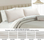 100% Egyptian Cotton King Size Pillow Protectors with Zipper Set of 4 - Image 7