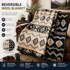 QISU Wool Blanket Throw | Large, Beautiful, Warm, Soft, Handmade in Ecuador by Local Artisans |94″ x 78″| Hypoallergenic, Breathable | Non-Itchy or Scratchy Fabric(Plate-Billed Mountain Toucan) - Image 2
