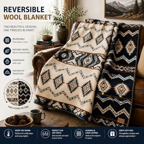 QISU Wool Blanket Throw | Large, Beautiful, Warm, Soft, Handmade in Ecuador by Local Artisans |94″ x 78″| Hypoallergenic, Breathable | Non-Itchy or Scratchy Fabric(Plate-Billed Mountain Toucan) - Image 2