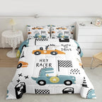 Feelyou Cartton Car Kids Comforter Set Racing Sports Game Bedding Set Decor by Feelyou