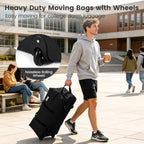 2-Pack Rolling Duffle Bag with Wheels, 92L Foldable Extra Large Moving Bags - Image 2