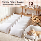 Geelin 12 Pack Small Pillows Bulk Travel, Zipper, Classic, White - Image 2