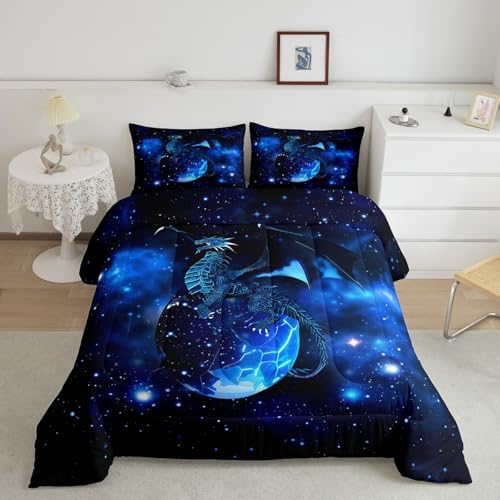 Feelyou Galaxy Dragon Bedding Set Toddler Size for Boys Children Teens by Feelyou