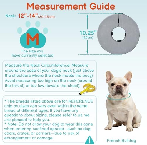 Dog Cone, No-Inflation Sponge Donut Collar for Dogs After Surgery - Image 5