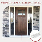 2 Pcs 36" White Double Bubble Kerf Door Sweep - Image 5